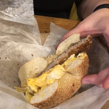 Brooklyn Bagel Bakery - Sausage egg and cheese on sesame - Bagels Near Me - Arlington, Virginia Brooklyn Bagel Bakery - Sausage egg and cheese on sesame - Bagels Near Me - Arlington, Virginia