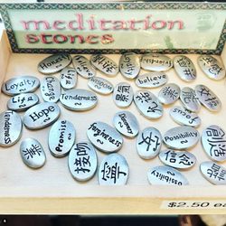 Avalon Visions - Meditation stones, asian characters