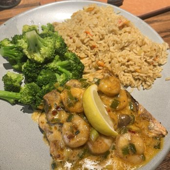 Outback Steakhouse - Toowoomba Salmon was ok. - Steakhouses Near Me - Allen, Texas