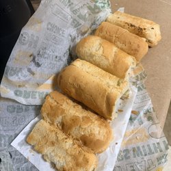 Subway - All of this bread went in the trash. It was not edible.
