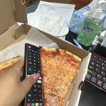 Sal's Pizzeria - The remote is 6 inches long. The Uber Eats slices were SMURF sized. - Pizza Near Me - Mamaroneck, New York Sal's Pizzeria - The remote is 6 inches long. The Uber Eats slices were SMURF sized. - Pizza Near Me - Mamaroneck, New York
