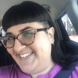 My haircut: blunt bangs, with both sides shaved. Devin was not scared to ask me the right questions to get this style customized for me! My haircut: blunt bangs, with both sides shaved. Devin was not scared to ask me the right questions to get this style customized for me!