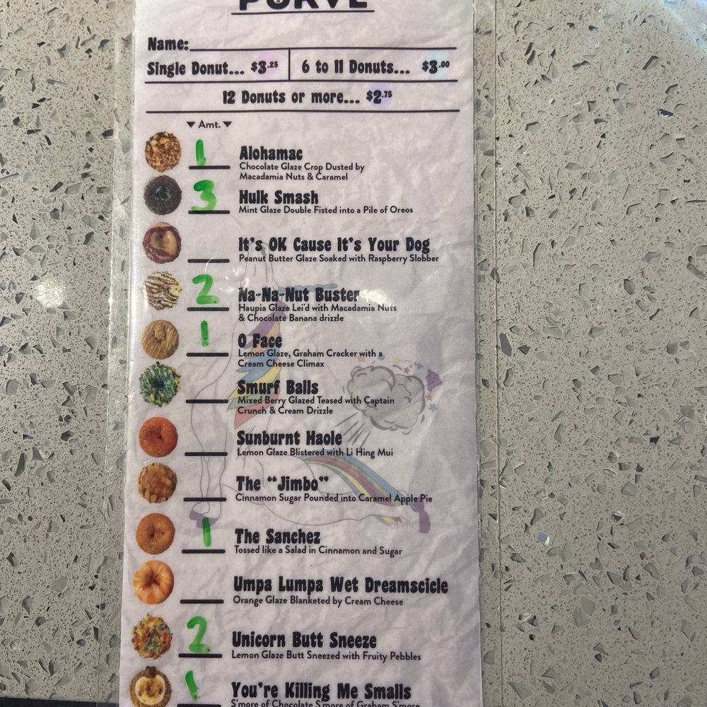 PURVÉ Donut Stop - The menu to place your order - Donuts Near Me - Honolulu, Hawaii PURVÉ Donut Stop - The menu to place your order - Donuts Near Me - Honolulu, Hawaii
