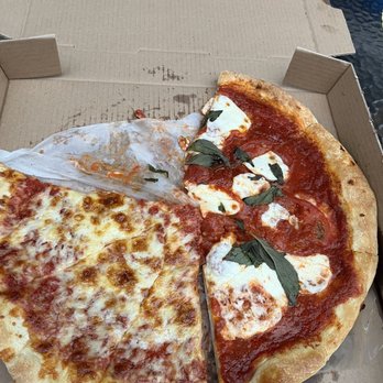Leo's Pizza - Leftovers - cheese pizza and margarita pizza. - Pizza Near Me - Narragansett, Rhode Island
