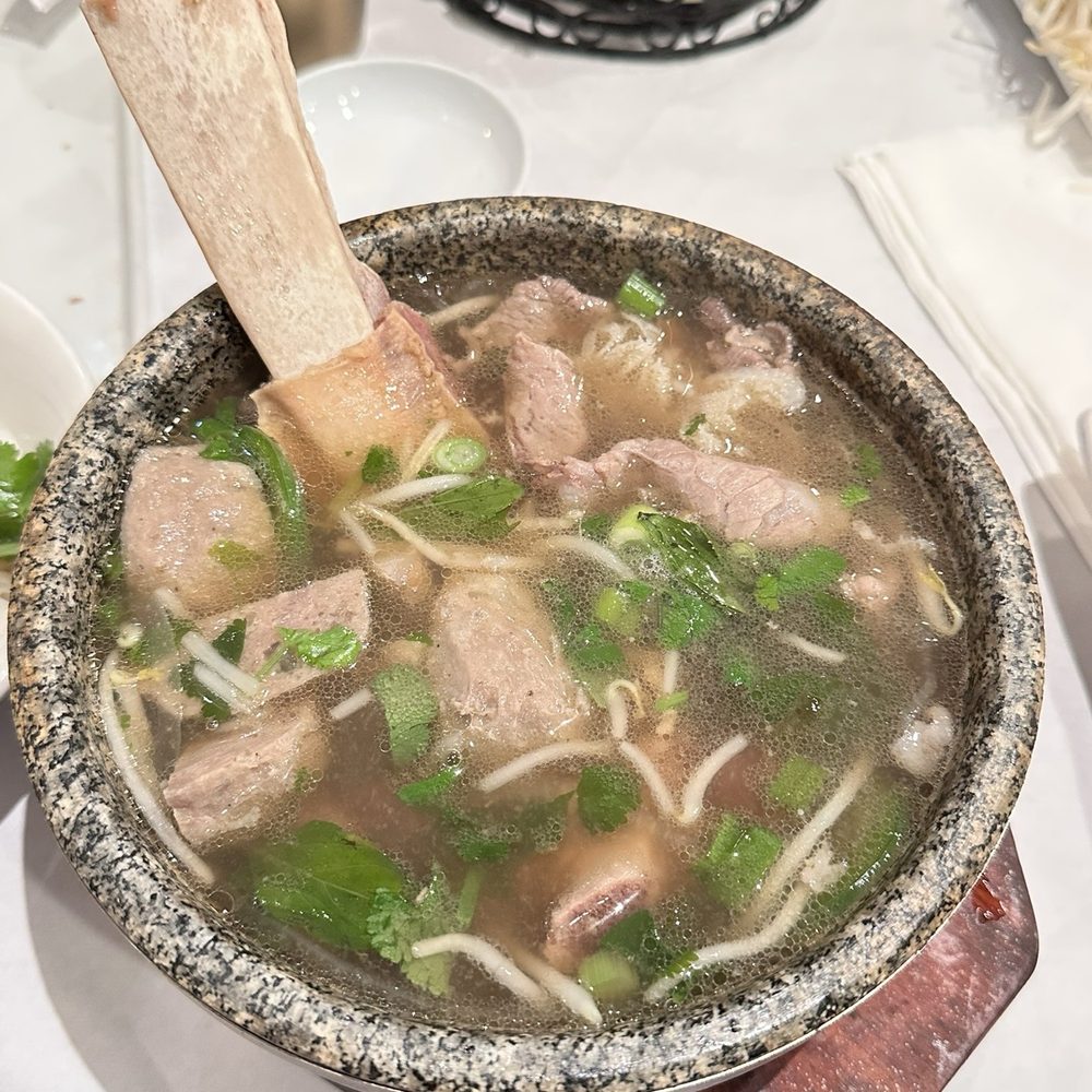 Hot stone short ribs pho Hot stone short ribs pho