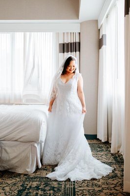 Bridal Dress - Thank you so much for trusting us to help you with your bridal dress and the job get done on time. you looks amazing