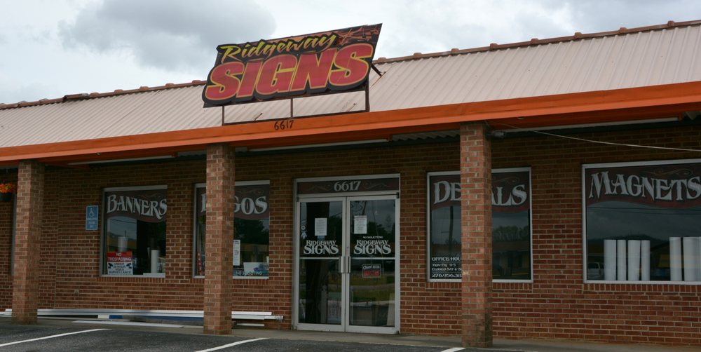 RIDGEWAY SIGNS Updated June 2024 6617 Greensboro Rd, Ridgeway