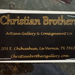 Christian Brothers Artisan Gallery & Consignment - Looks like they also have a website on their card