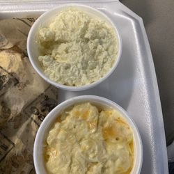 SAW's Street Kitchen - Potato salad looked and tasted weird.