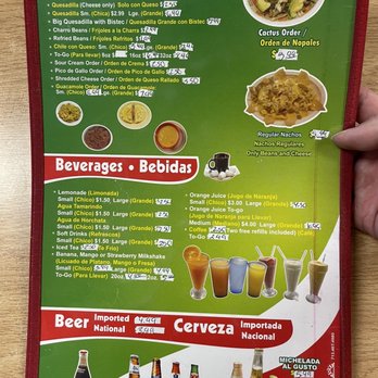 Taqueria El Sol De Mexico - Menu as of July 2022 - Mexican Near Me - Bryan, Texas Taqueria El Sol De Mexico - Menu as of July 2022 - Mexican Near Me - Bryan, Texas