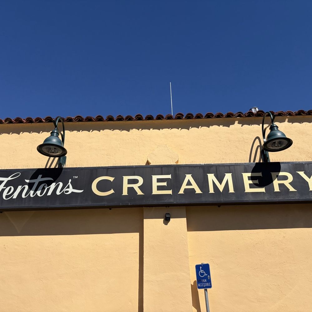 Fentons Creamery - Top name sign on side of building - Ice Cream & Frozen Yogurt Near Me - Oakland, California Fentons Creamery - Top name sign on side of building - Ice Cream & Frozen Yogurt Near Me - Oakland, California