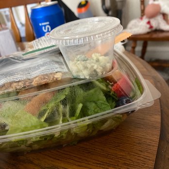 Chick-fil-A - and the beautiful portion of blue cheese for my salad. - Fast Food Near Me - Rocky River, Ohio Chick-fil-A - and the beautiful portion of blue cheese for my salad. - Fast Food Near Me - Rocky River, Ohio