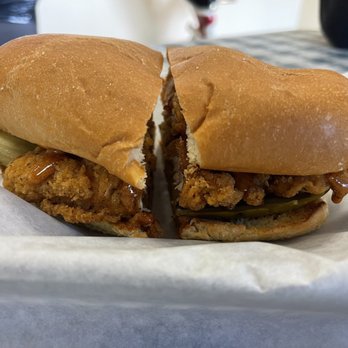 Dan's The Grub Shack - Nashville chicken sandwich - Burgers Near Me - Atascadero, California Dan's The Grub Shack - Nashville chicken sandwich - Burgers Near Me - Atascadero, California