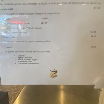 Zooza Cafe - Oatmeal $7.95 - Coffee & Tea Near Me - Westlake Village, California