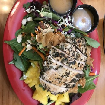 Montana Coffee Traders - Asian chicken salad - really well-seasoned and well-cooked chicken - Coffee & Tea Near Me - Whitefish, Montana Montana Coffee Traders - Asian chicken salad - really well-seasoned and well-cooked chicken - Coffee & Tea Near Me - Whitefish, Montana