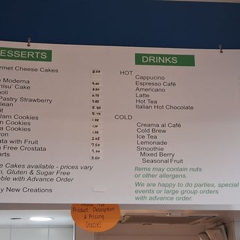 Dolce Amore Italian Desserts - Menu - Desserts Near Me - Hereford, Arizona Dolce Amore Italian Desserts - Menu - Desserts Near Me - Hereford, Arizona
