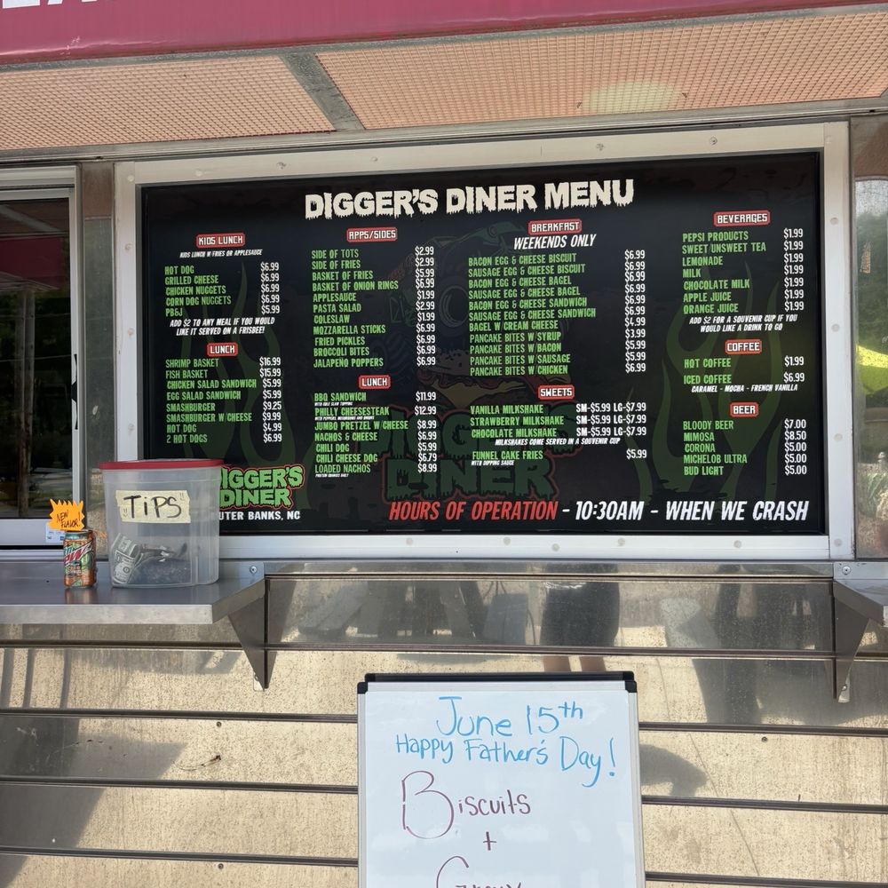 Digger's Diner - Breakfast & Brunch Near Me - Poplar Branch, North Carolina