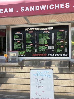 Menu photo 1 Digger's Diner Poplar Branch, NC