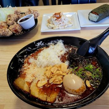 808 Ramen - Karaage Chicken, Mac Salad, Spam Musubi, and Broke Da Mouth Tonkotsu Ramem... all excellent! - Ramen Near Me - Rocklin, California