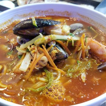 One Pocha - The seafood noodle soup is a must try - Korean Near Me - San Antonio, Texas