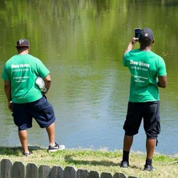 Blazer Movers - Enjoying the view after unloading in Tampa, FL.