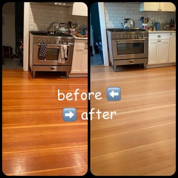 Weles - Before / after pic of my kitchen floor. - Flooring Near Me - Chestnut Hill, Massachusetts
