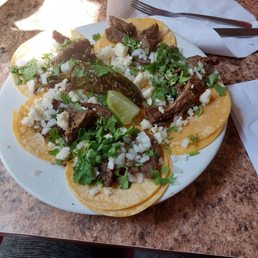 5 taco plate bistec 5 taco plate bistec