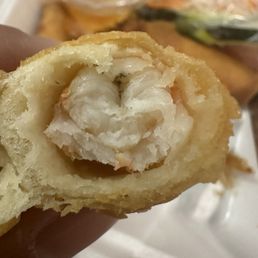 Imperial Shrimp Egg Rolls - gross vein/shit. Imperial Shrimp Egg Rolls - gross vein/shit.