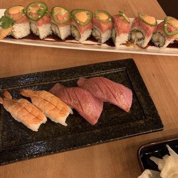 Sushi Kuu - Super fatty toro, firebomb roll - Sushi Bars Near Me - Visalia, California Sushi Kuu - Super fatty toro, firebomb roll - Sushi Bars Near Me - Visalia, California