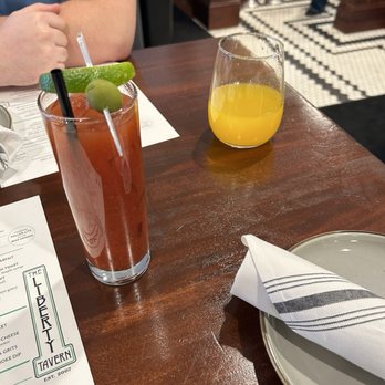 The Liberty Tavern - Bloody Mary & Mango Mimosa - Bars Near Me - Arlington, Virginia