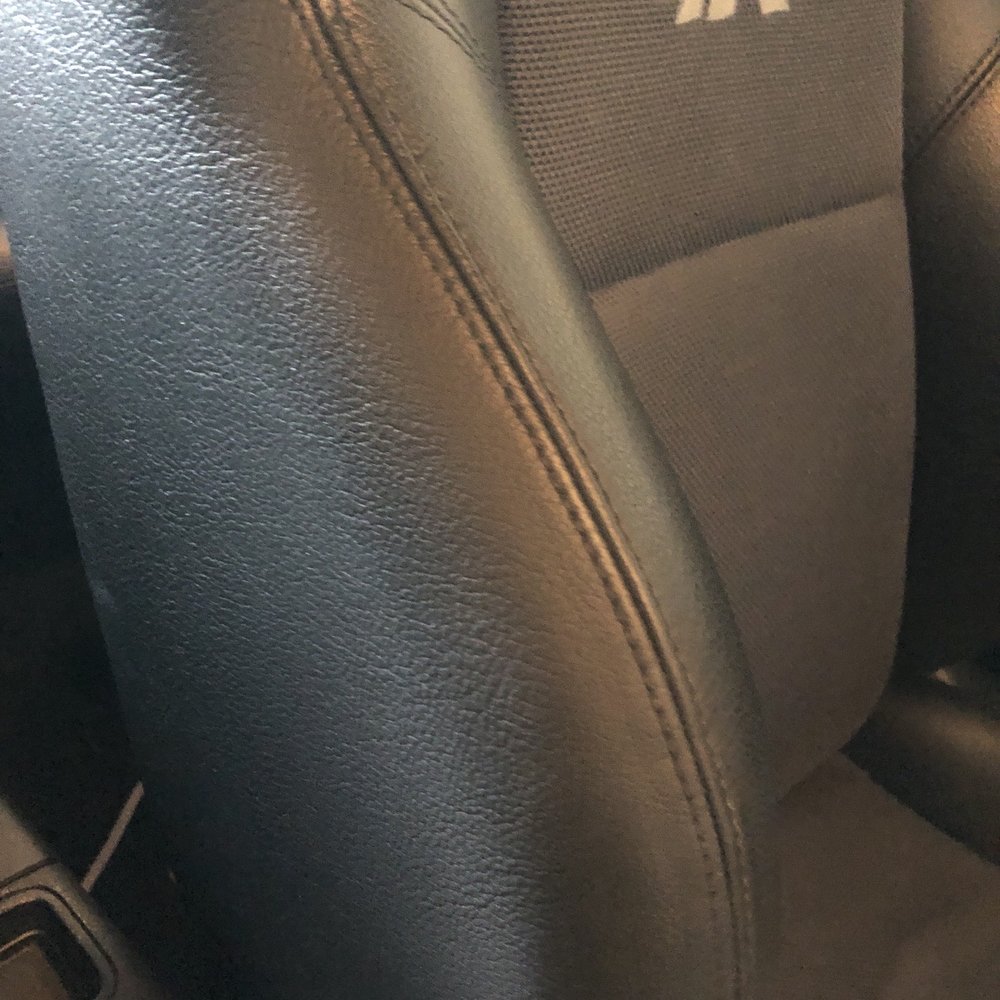 Seat bolster tear repair Seat bolster tear repair