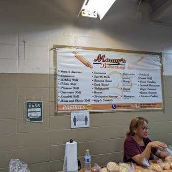 Manny's Bakeshop & Restaurant - Bakery directed me to come here at their Waipahu Festival Marketplace... not all pastries present/made that day, 7.5.22 - Bakeries Near Me - Waipahu, Hawaii