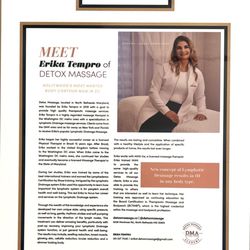 Detox Spa - Erika Tempro Featured in Modern Luxury DC magazine