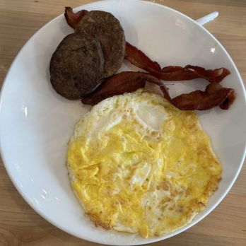Eggsquisite Cafe - Over hard eggs, sausage and bacon - Breakfast & Brunch Near Me - Mansfield, Texas