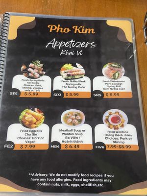 Menu photo 1 Pho Kim Santa Fe, NM