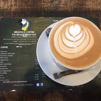 Brazuca Coffee - Delicious large latte - Coffee & Tea Near Me - Amsterdam, New Hampshire