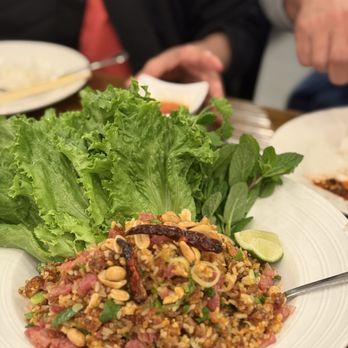 Bhan Mae Vane - Nam Khao (Crispy Rice Salad) - Thai Near Me - Alameda, California Bhan Mae Vane - Nam Khao (Crispy Rice Salad) - Thai Near Me - Alameda, California