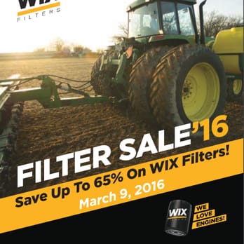 Rose Motor Supply - WIX Filter Sale March 9th 2016! Save up to 65% - Auto Parts & Supplies Near Me - Hutchinson, Kansas Rose Motor Supply - WIX Filter Sale March 9th 2016! Save up to 65% - Auto Parts & Supplies Near Me - Hutchinson, Kansas