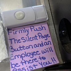 Dollar General - Note at register.