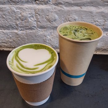 Brooklyn Ball Factory - Hot and iced matcha lattes / IG @mwy.eats - Coffee & Tea Near Me - Brooklyn, New York