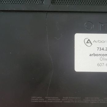 Arbor Computers - Crack in bottom plate caused by Arbor Computers - IT Services & Computer Repair Near Me - Ann Arbor, Michigan