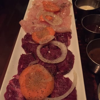 Taureau - Flank steak and chicken ready to be cooked. - Fondue Near Me - New York, New York Taureau - Flank steak and chicken ready to be cooked. - Fondue Near Me - New York, New York