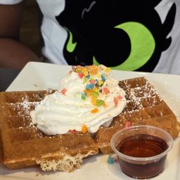 Fruity Pebble Waffle