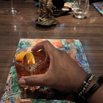 Sexy Fish Miami - Boulevardier Cocktail - Seafood Near Me - Miami, Florida