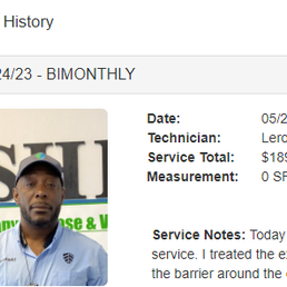Leroy was our Service Tech