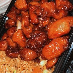Asian Cuisine Express - Sweet Hibachi Chicken // came with an Eggroll