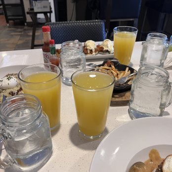 Hungry Crowd - Some Dirty Fries and a plethora of drinks (scale for size of mimosa) - New American Near Me - Los Angeles, California Hungry Crowd - Some Dirty Fries and a plethora of drinks (scale for size of mimosa) - New American Near Me - Los Angeles, California