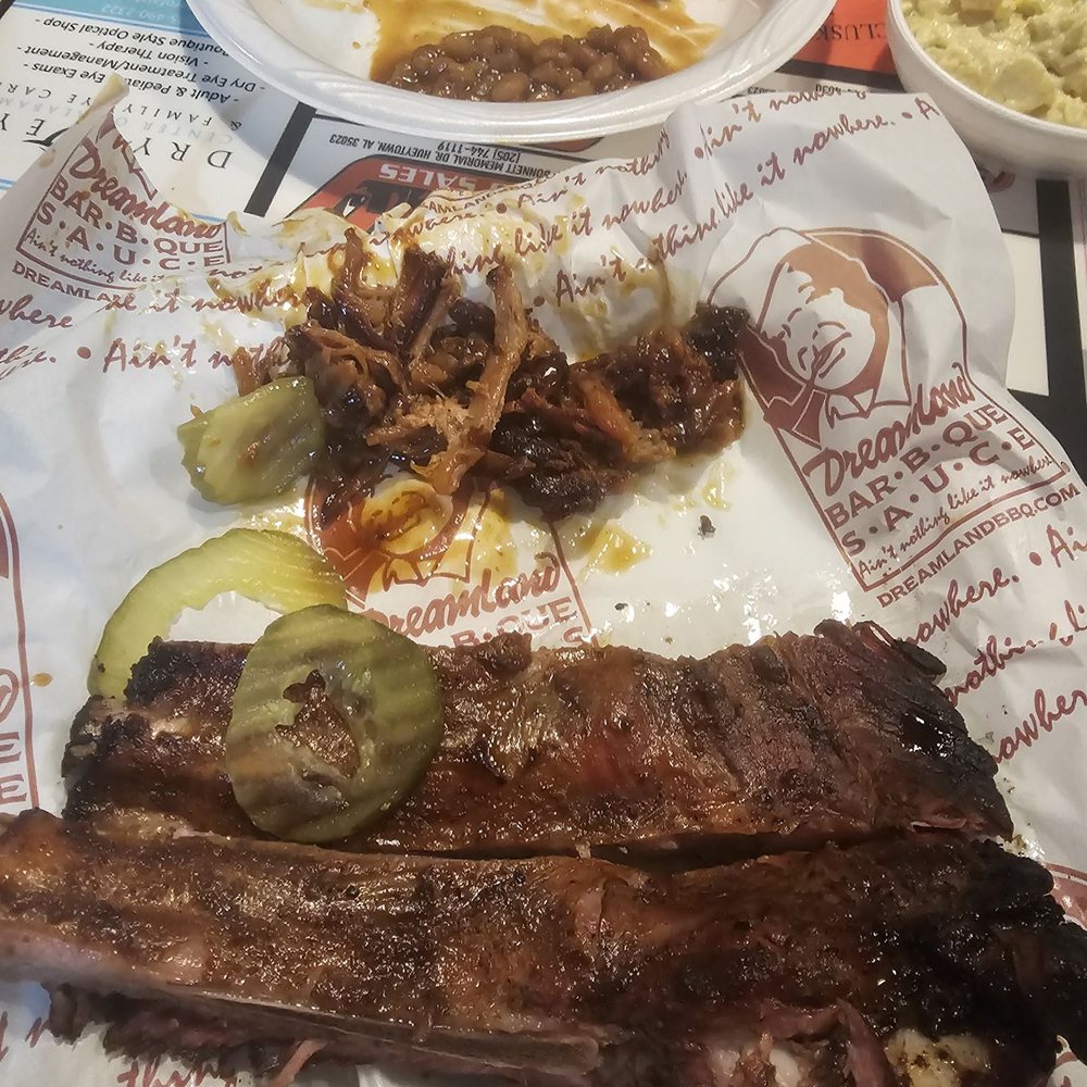 Dreamland BBQ - Combo rib and rib tip plate - Barbeque Near Me - Birmingham, Alabama Dreamland BBQ - Combo rib and rib tip plate - Barbeque Near Me - Birmingham, Alabama