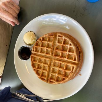 Kale My Name - Waffle with maple syrup. - Vegetarian Near Me - Chicago, Illinois Kale My Name - Waffle with maple syrup. - Vegetarian Near Me - Chicago, Illinois