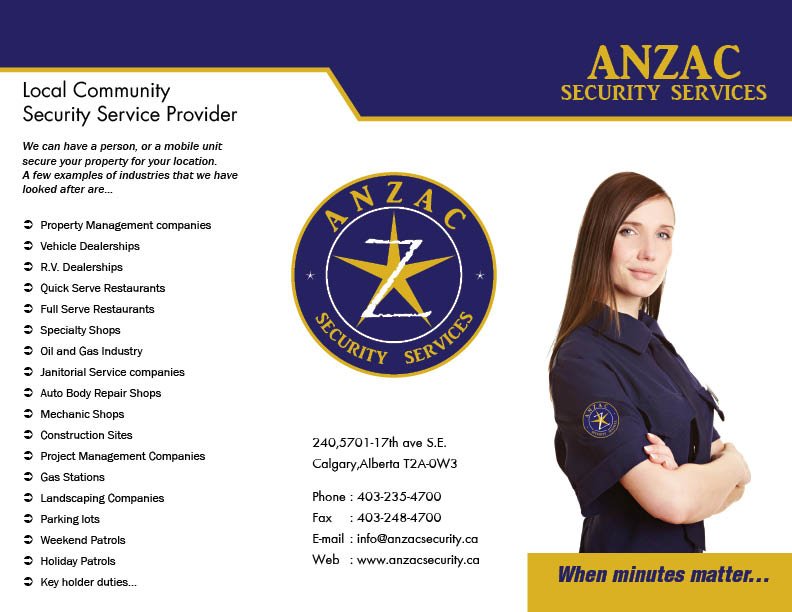 ANZAC SECURITY - Updated February 2026 - 3730 108 Avenue NE, Calgary ...